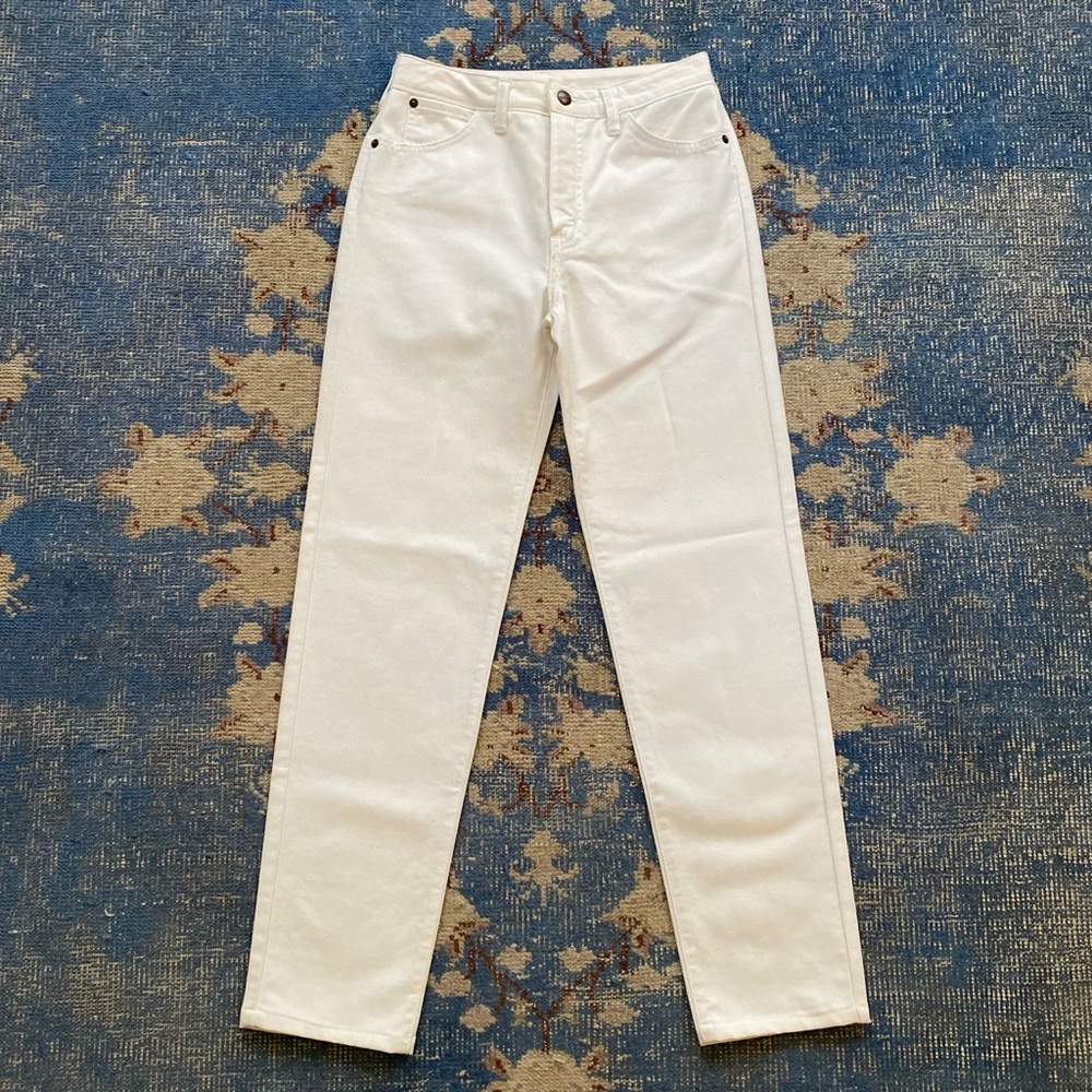 Vintage Edwin High Rise White Jeans 25